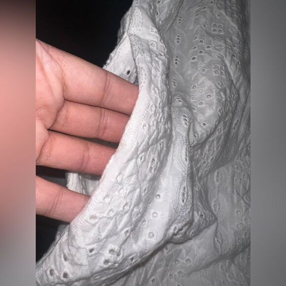 Current Elliot White Eyelet 100% cotton Dress Size 1 (Small) EUC - Picture 8 of 12